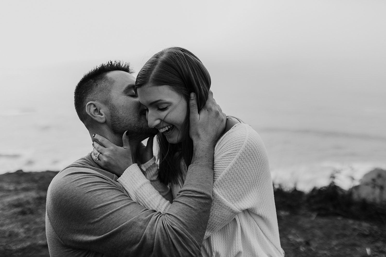 Engagement Session at Ecola State Park - Marie & Grayson