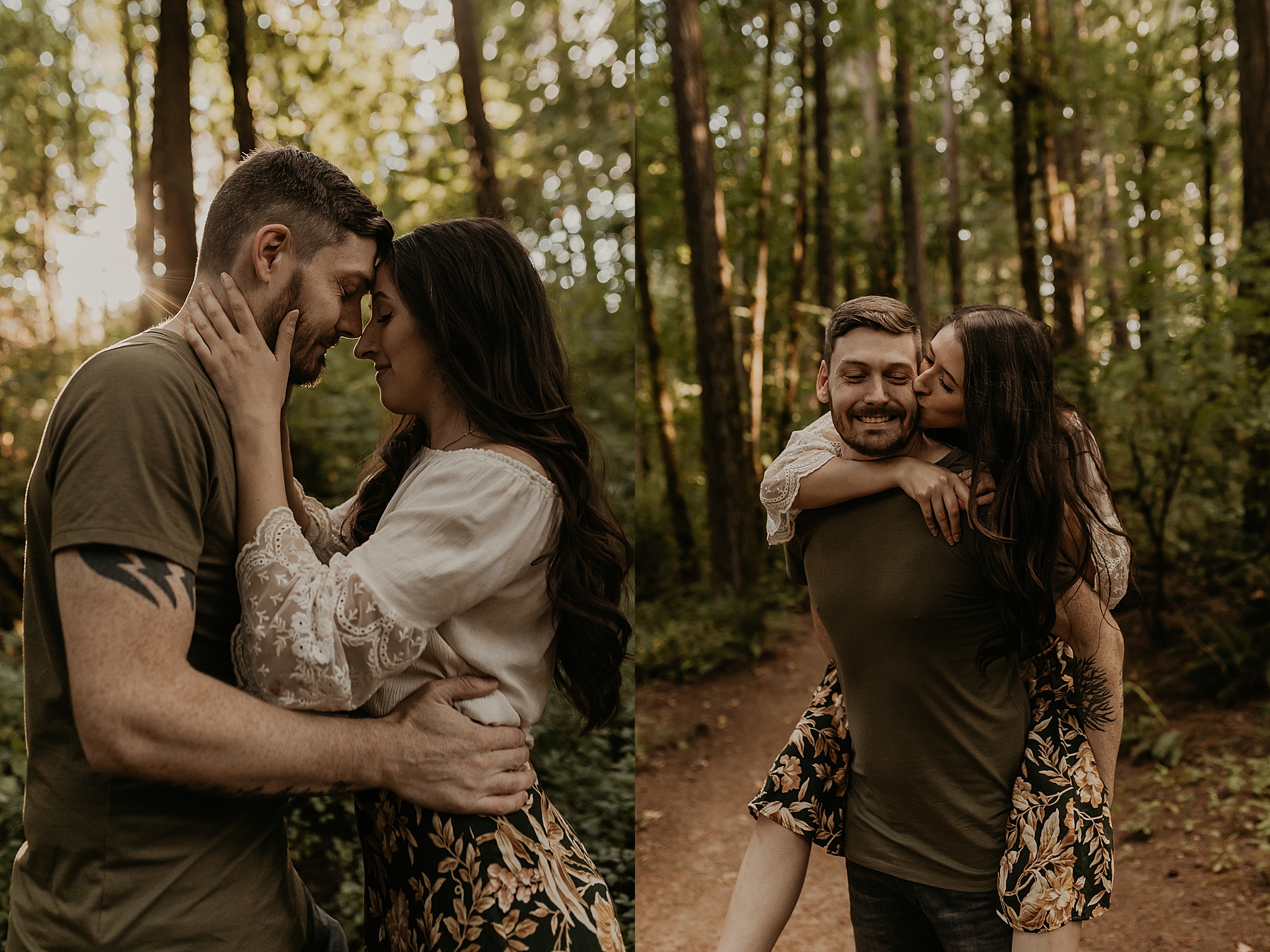 couples photos at bryant woods nature park