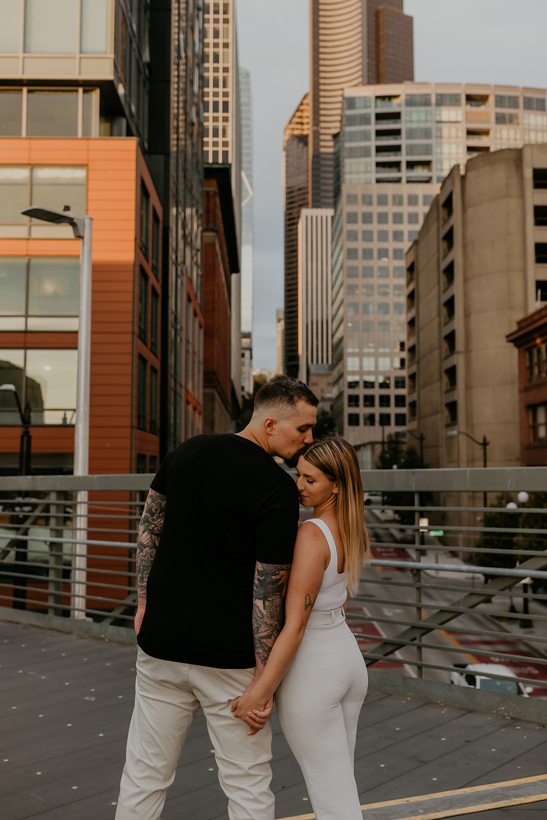 downtown seattle engagement photos