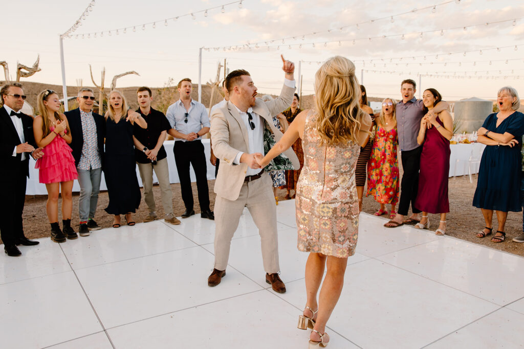authentic wedding photos of mother son dance