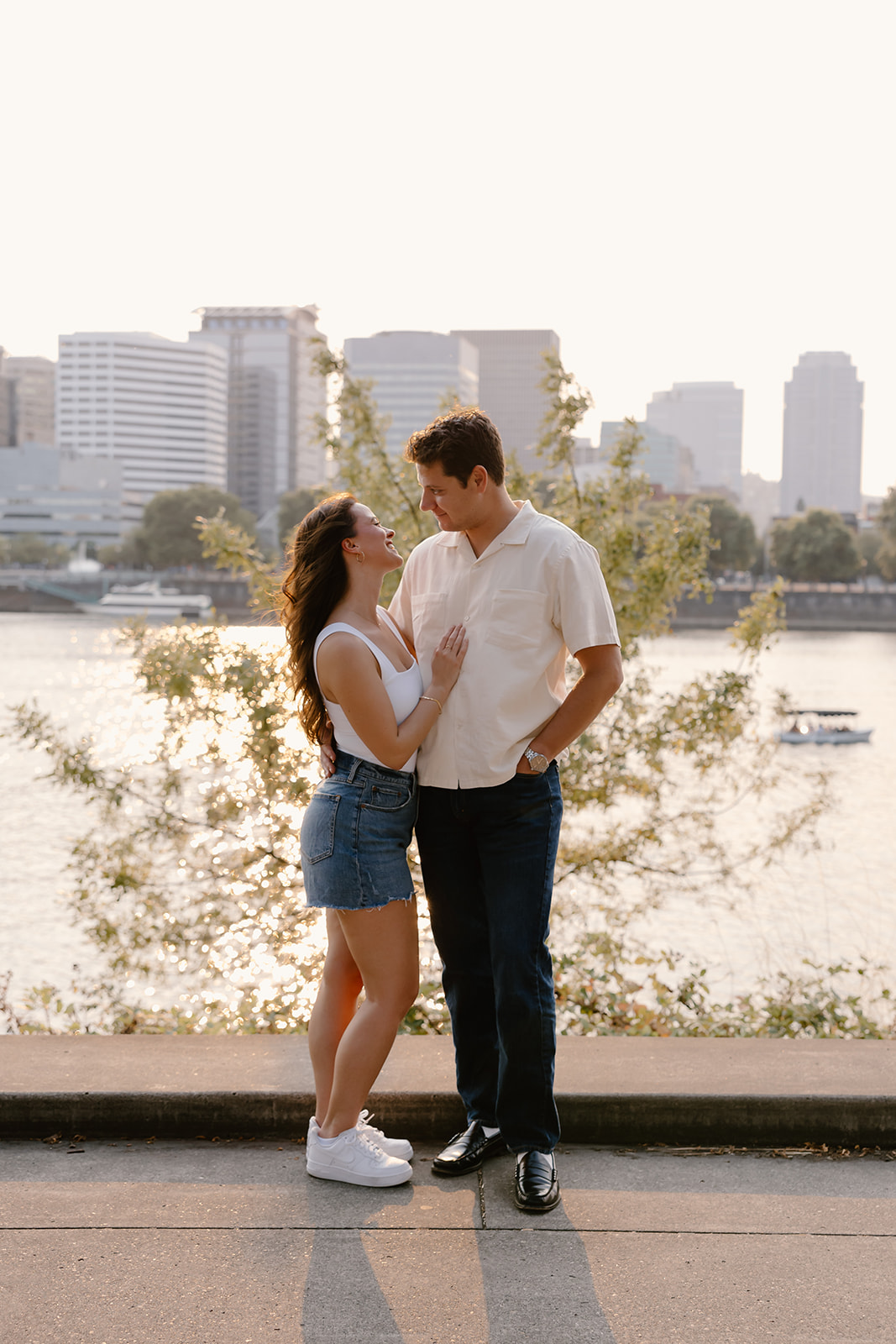 Portland city engagement photos